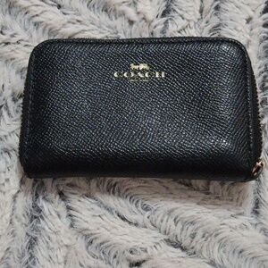 Small black coach wallet